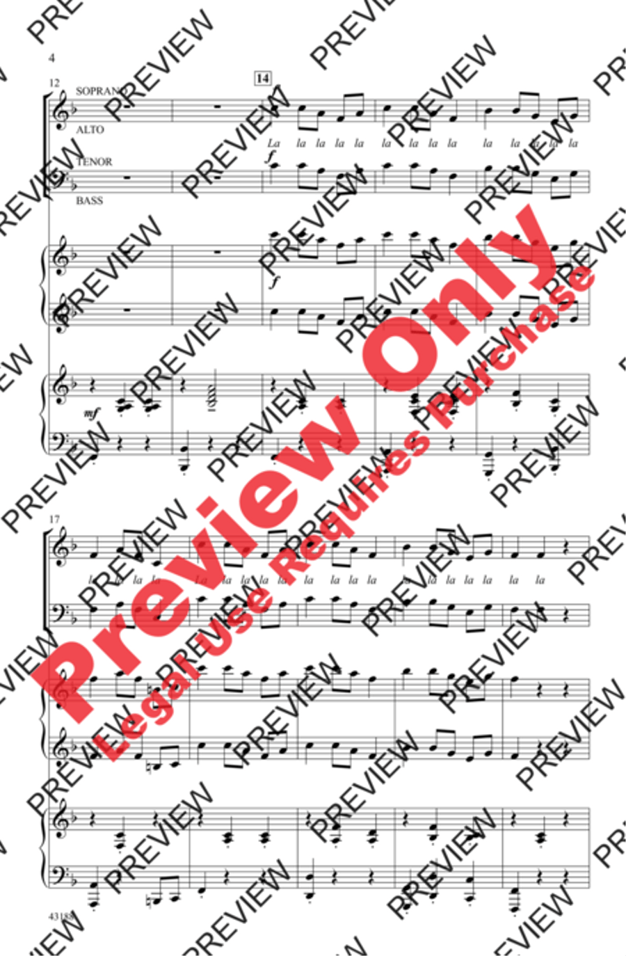 Swedish Harvest Song Swedish Harvest Song 4-Part scores gallery preview page 4