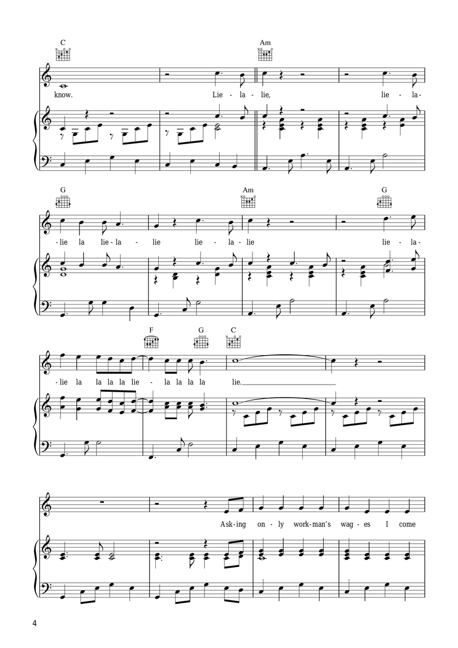 The Boxer Piano, Vocal, Guitar scores gallery preview page 4