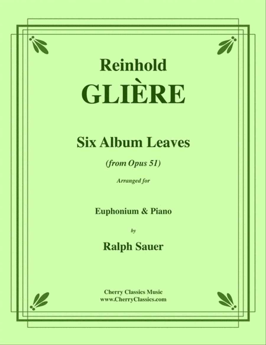 Six Album Leaves for Euphonium and Piano