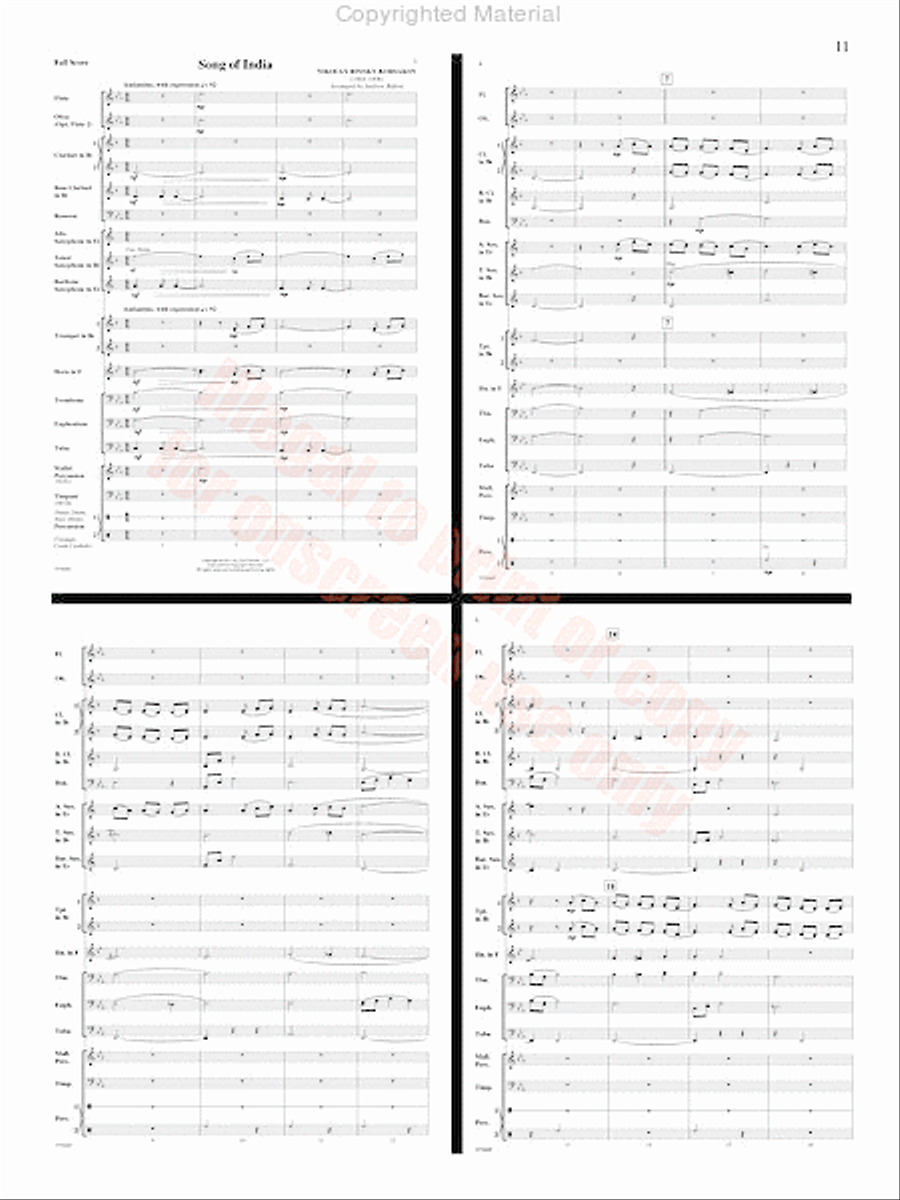 Angels in the Bleak Midwinter Concert Band scores gallery preview page 12