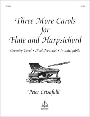 Book cover for Three More Carols for Flute and Harpsichord