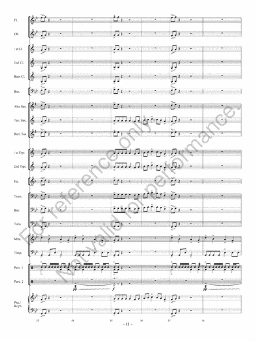 Argosy Concert Band scores gallery preview page 12