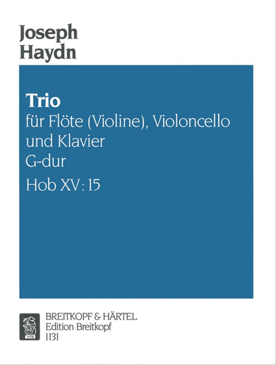Piano Trio in G major Hob XV:15 Piano Trio scores gallery preview page 1
