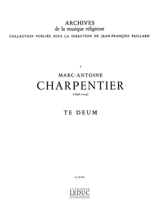 Book cover for Te Deum (choral-mixed Accompanied)