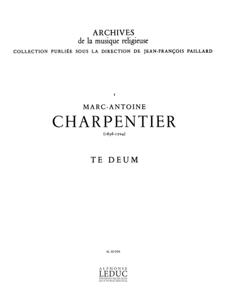Te Deum (choral-mixed Accompanied)