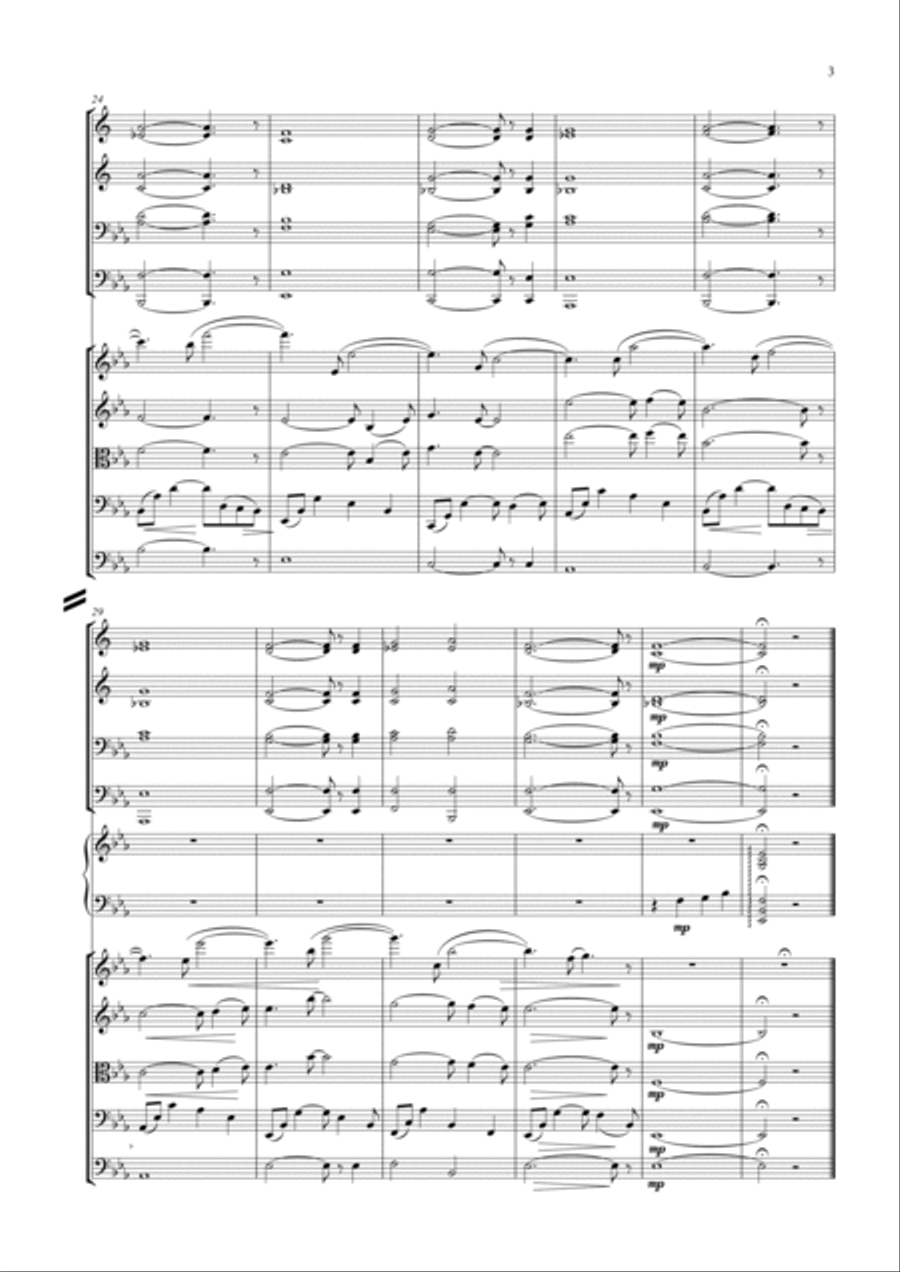 The John Dunbar Theme Chamber Orchestra scores gallery preview page 3