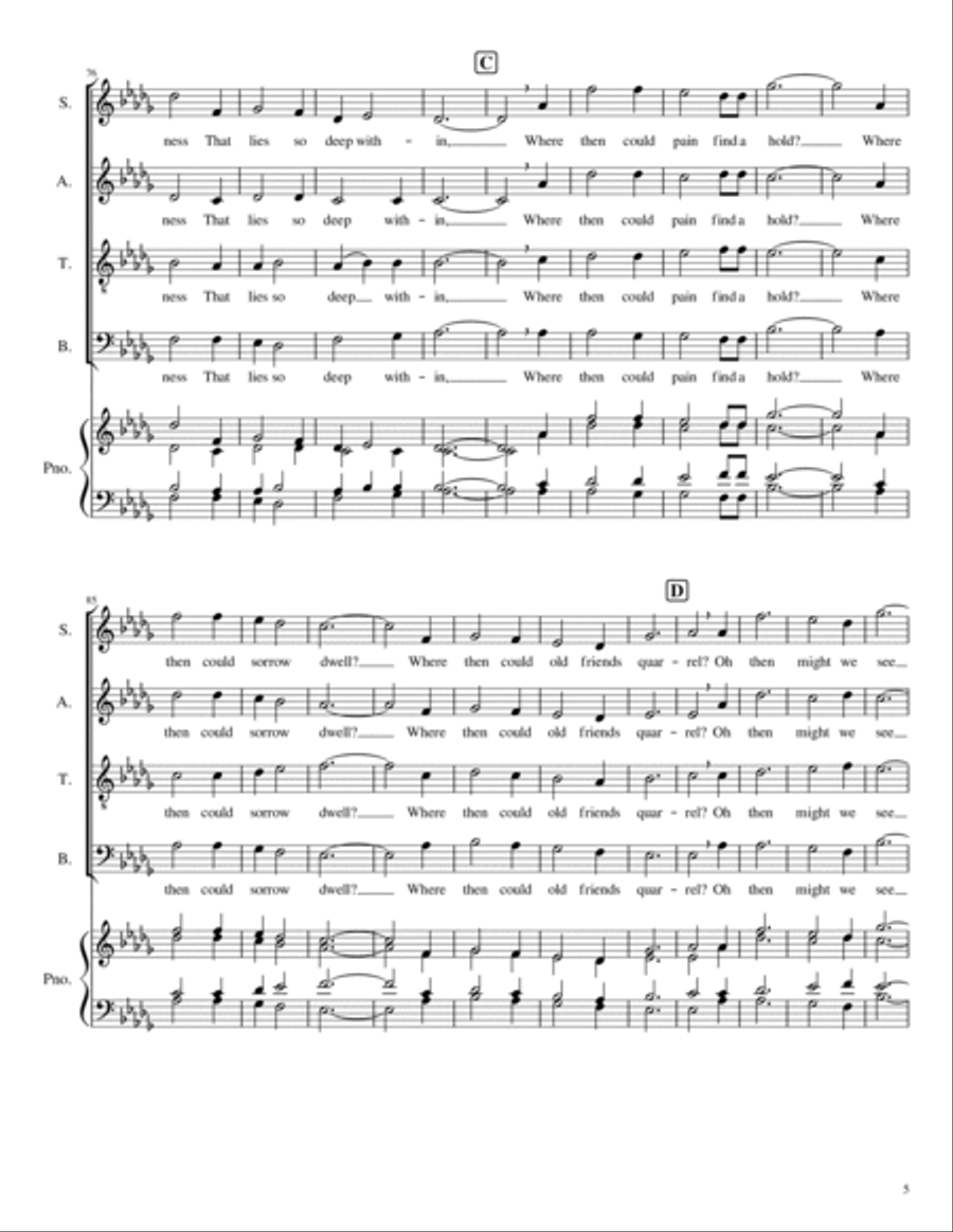 Where then could pain find a hold? 4-Part scores gallery preview page 5