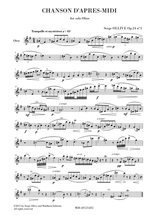 CHANSON D'APRES-MIDI , OP. 24 No.1