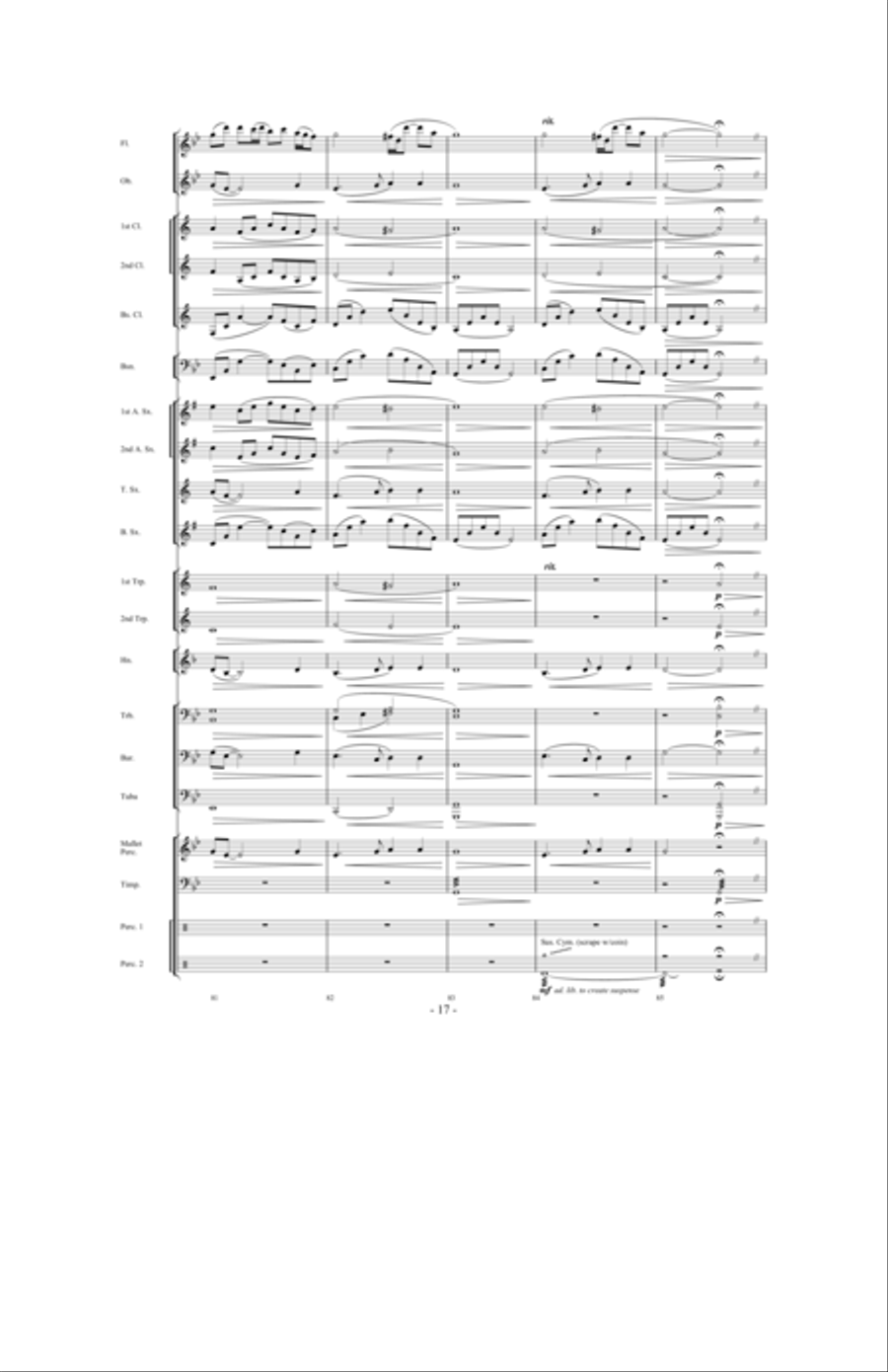 Legend of the Queen Anne's Revenge Concert Band scores gallery preview page 16
