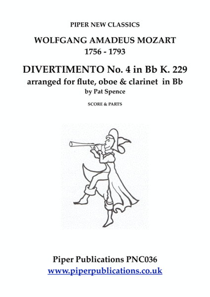 MOZART DIVERTIMENTO No. 4 in Bb K.229