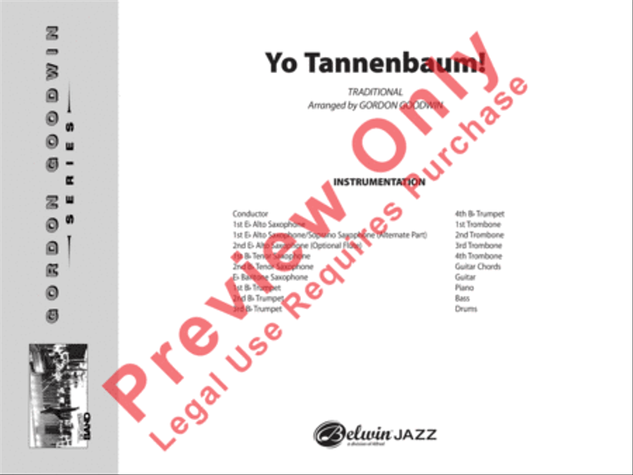 Yo Tannenbaum! Jazz Ensemble scores gallery preview page 2