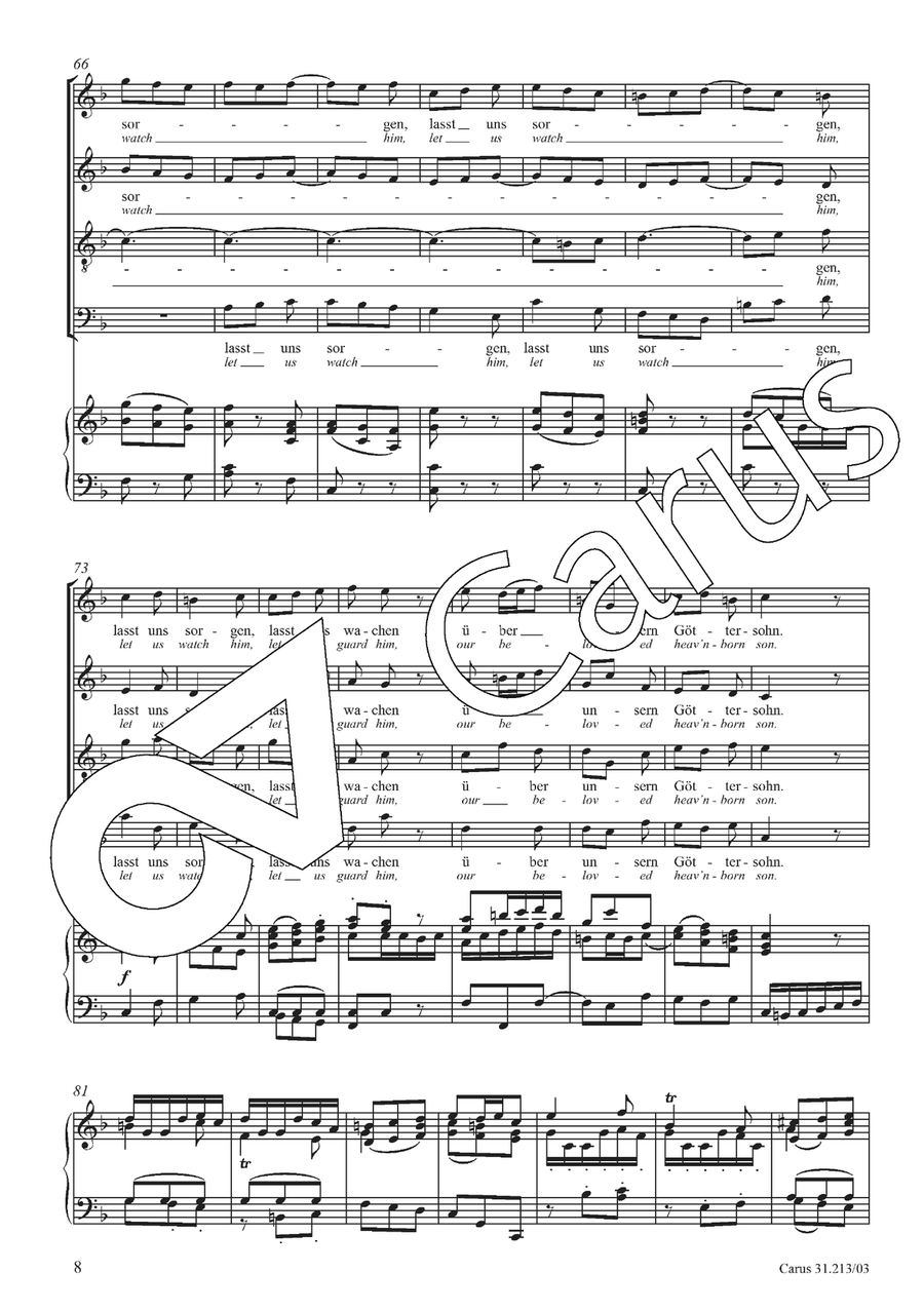 Let us watch him, let us guard him 4-Part scores gallery preview page 9