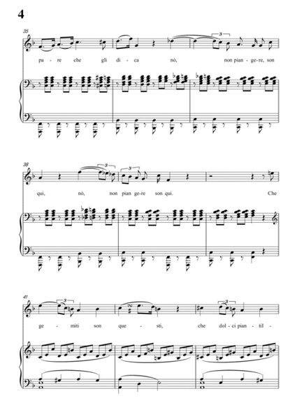 Schubert-Guarda,che bianca luna in F for Vocal and Piano