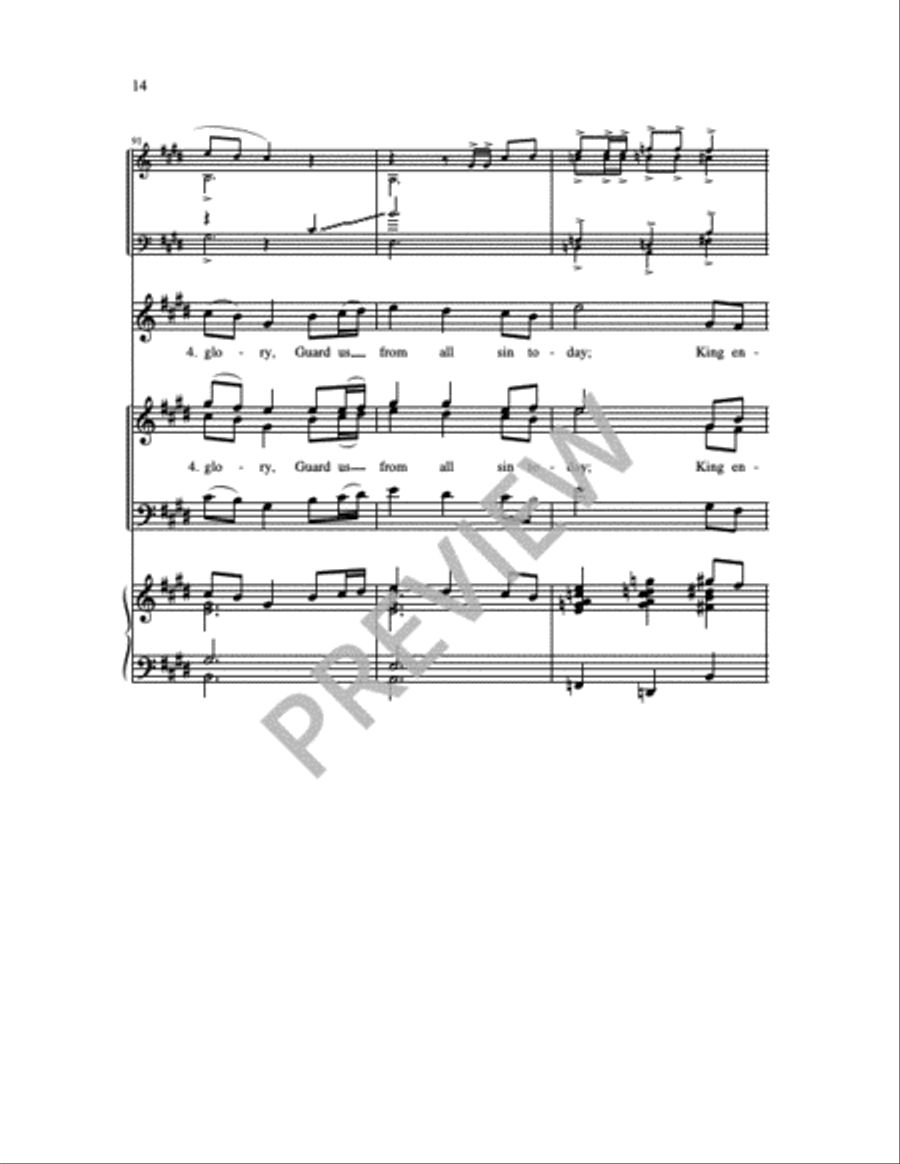 God, We Praise You 4-Part scores gallery preview page 8