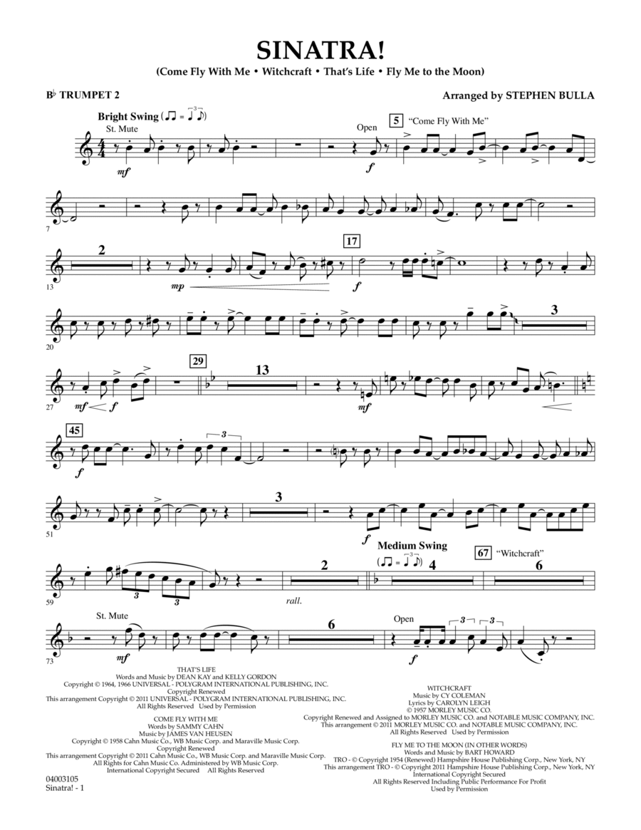 Sinatra! - Bb Trumpet 2