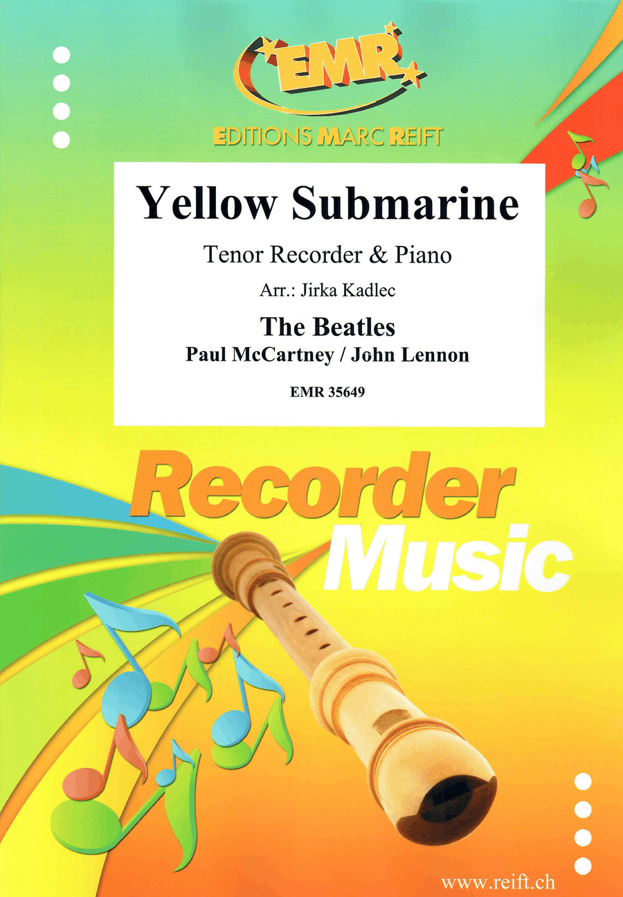 Yellow Submarine by John Lennon Tenor Recorder - Sheet Music