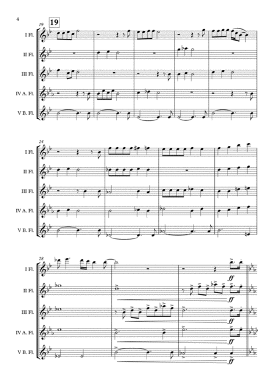 Barcelona Barcelona Flute Choir scores gallery preview page 5