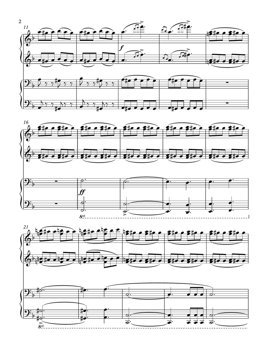 Night On Bald Mountain (four-hands, 1 piano) 1 Piano, 4-Hands scores gallery preview page 2