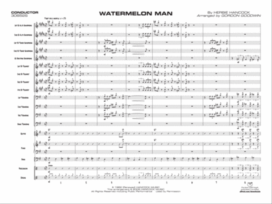 Watermelon Man Jazz Ensemble scores gallery preview page 2