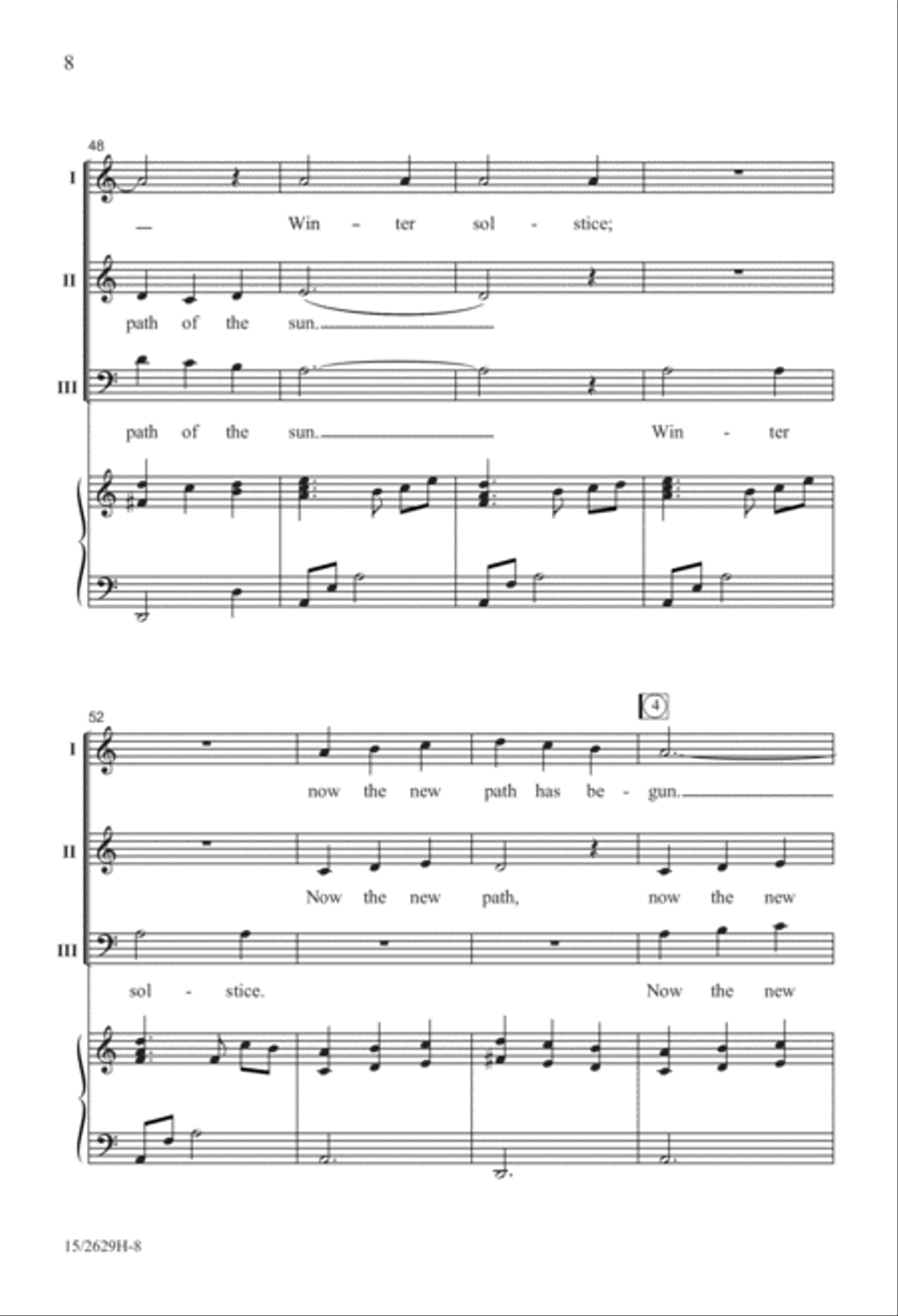Winter Solstice 3-Part scores gallery preview page 8