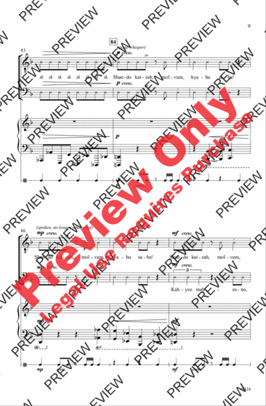 Bringers of Noise Bringers of Noise Men's Choir scores gallery preview page 9