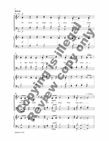 How Can I Keep from Singing (Choral Score) image number null