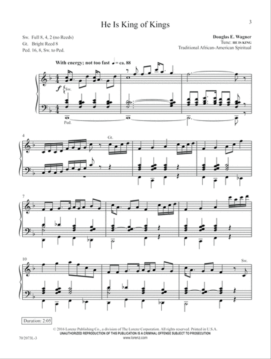 Joys Are Flowing (Digital Delivery) Organ scores gallery preview page 3
