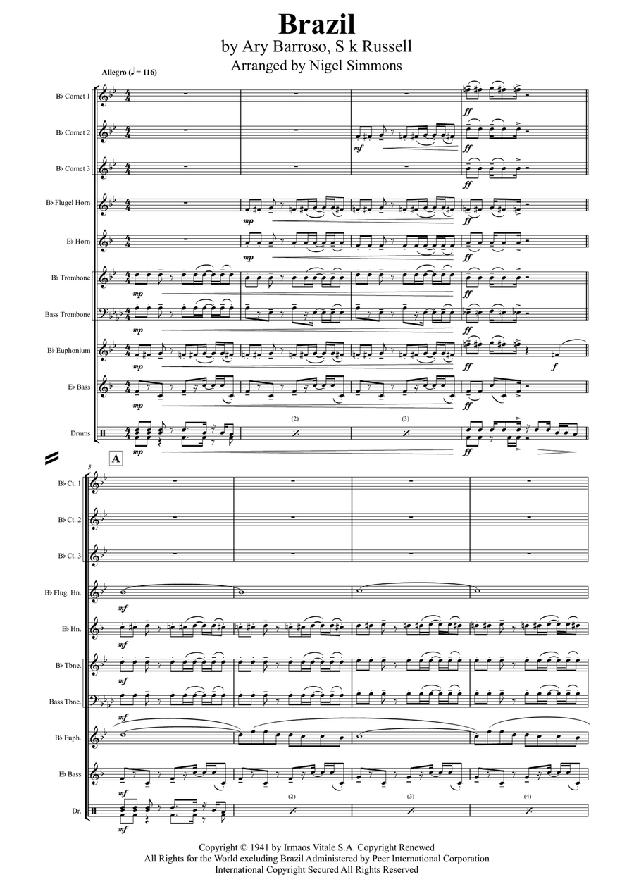 Brazil Brass Ensemble scores gallery preview page 1