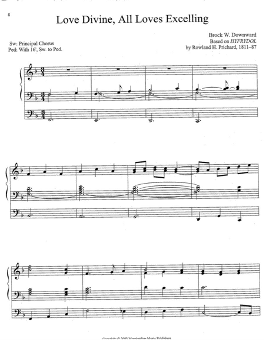 Twelve Hymn Introductions Organ scores gallery preview page 3