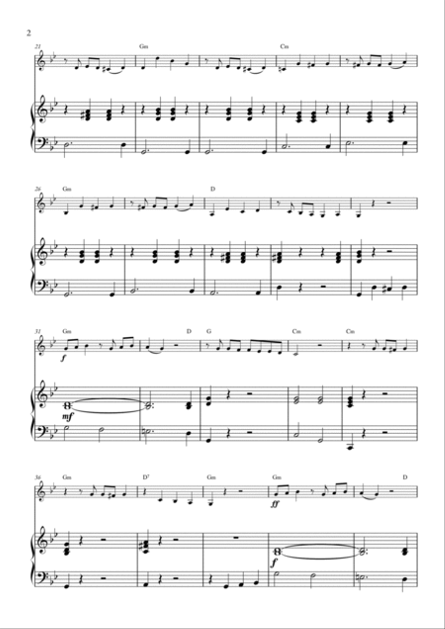 La Cumparsita Violin Solo scores gallery preview page 2