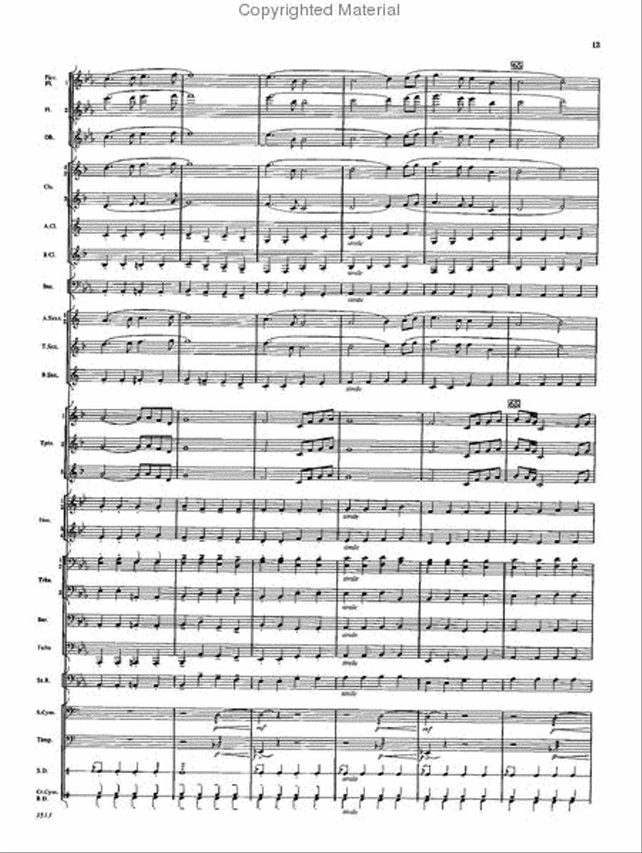 Fanfare and Ceremony Concert Band scores gallery preview page 12