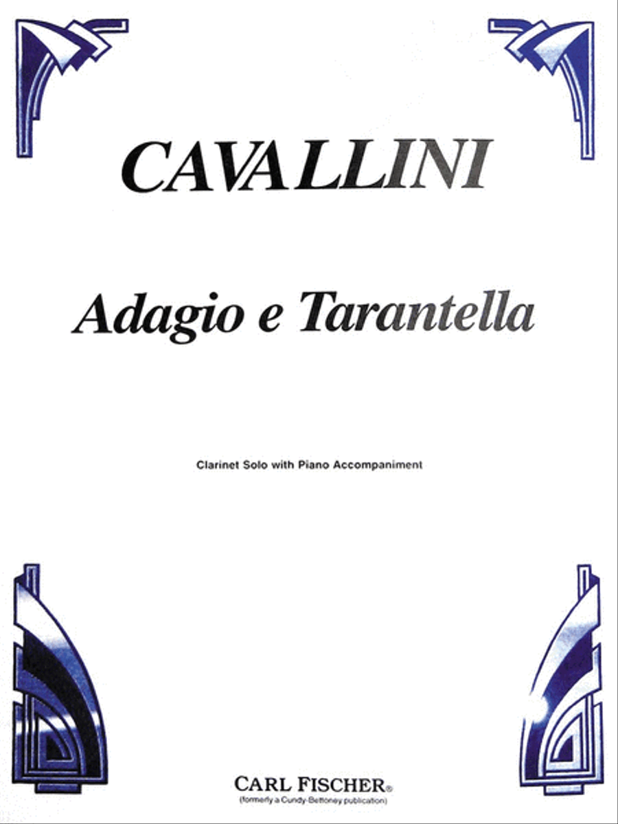 Adagio E Tarantella B-Flat Clarinet scores gallery preview page 1