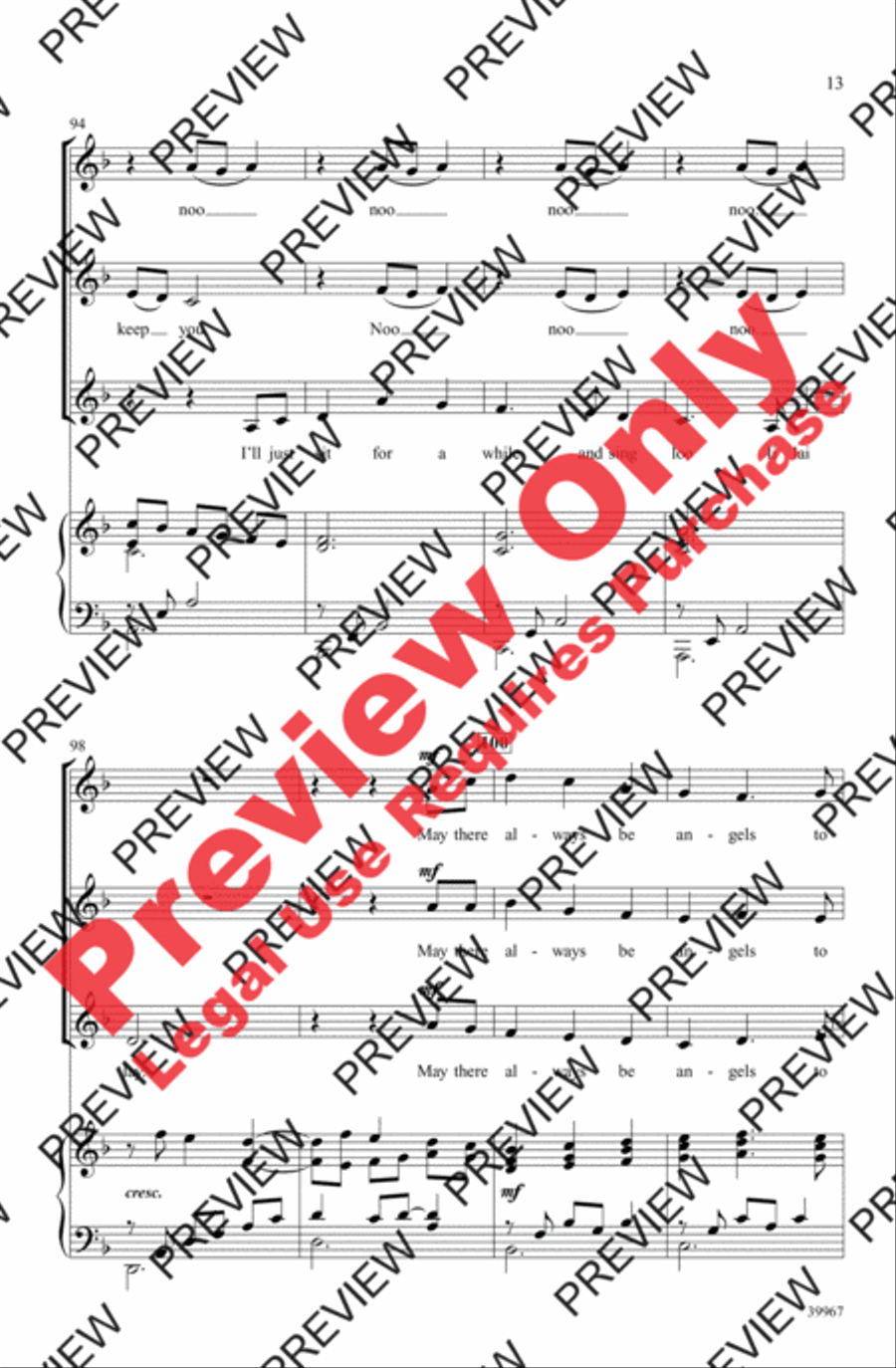 Sleepsong Sleepsong Women's Choir scores gallery preview page 13