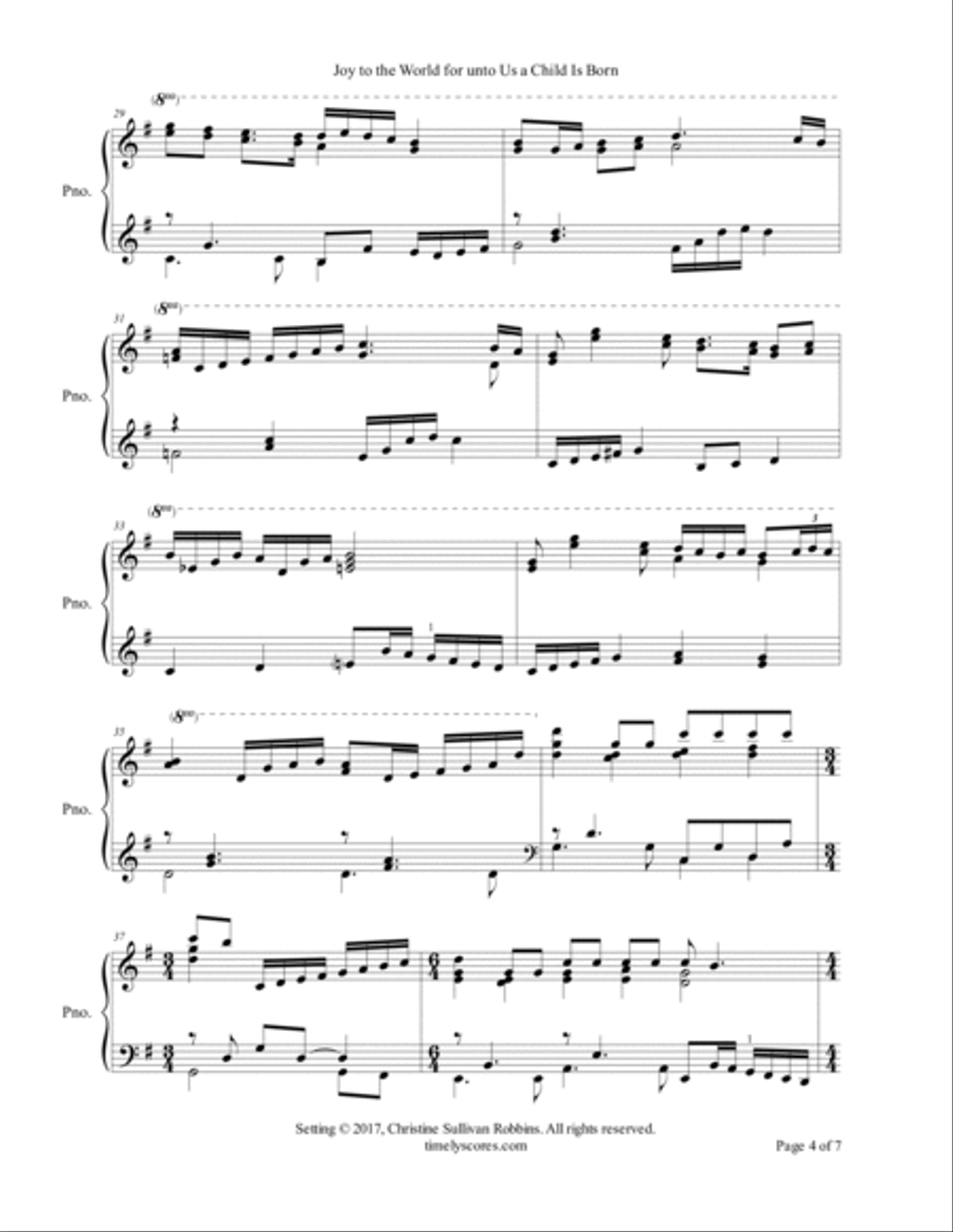 For the Crowning of the Year: Piano Arrangements to Celebrate Advent, Christmas, and the New Year Piano Solo scores gallery preview page 6