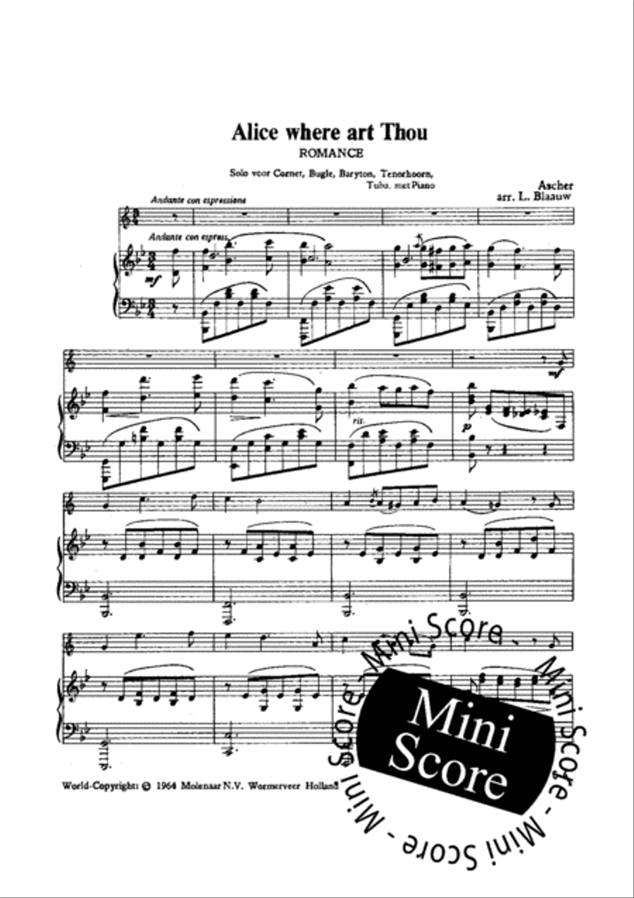 Alice Where Art Thou Clarinet scores gallery preview page 4