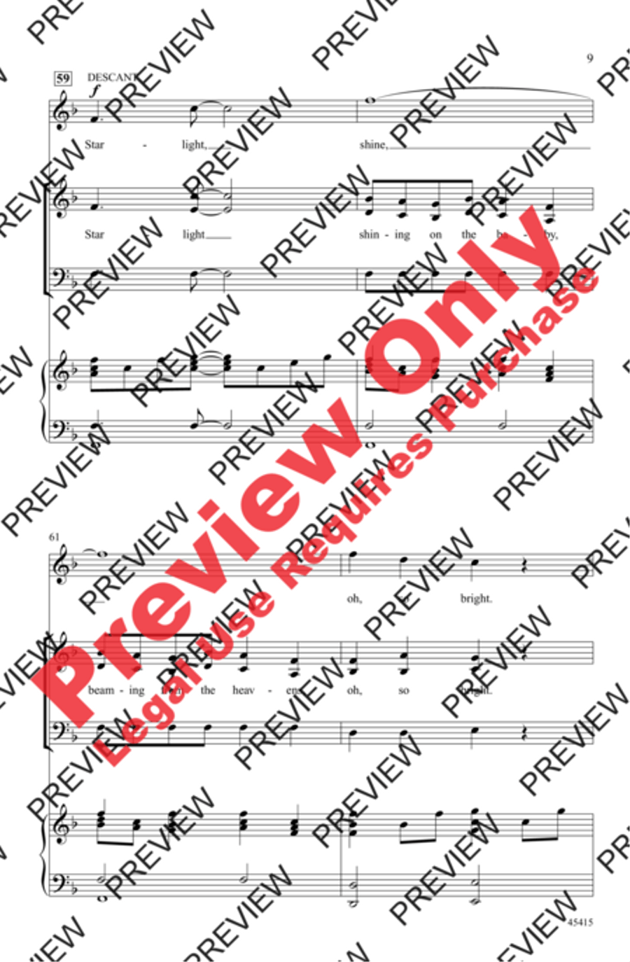 Starlight 3-Part scores gallery preview page 9