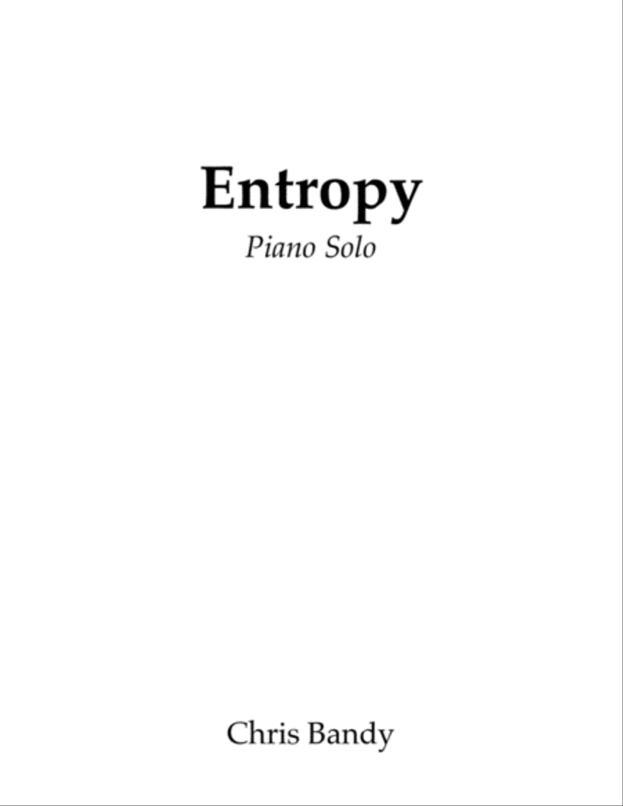 Entropy Piano Solo scores gallery preview page 1