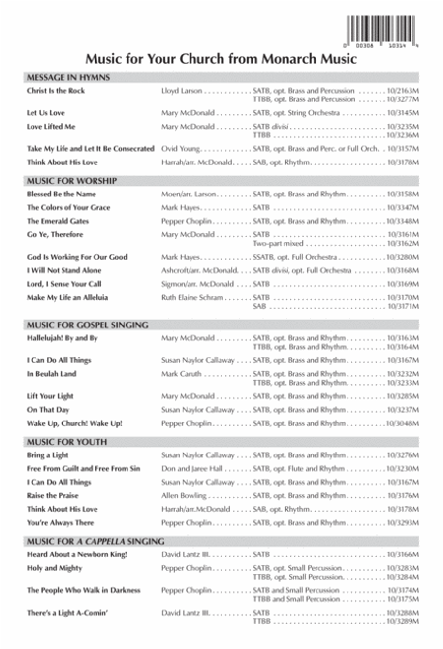 Alleluia, Amen! 4-Part scores gallery preview page 12