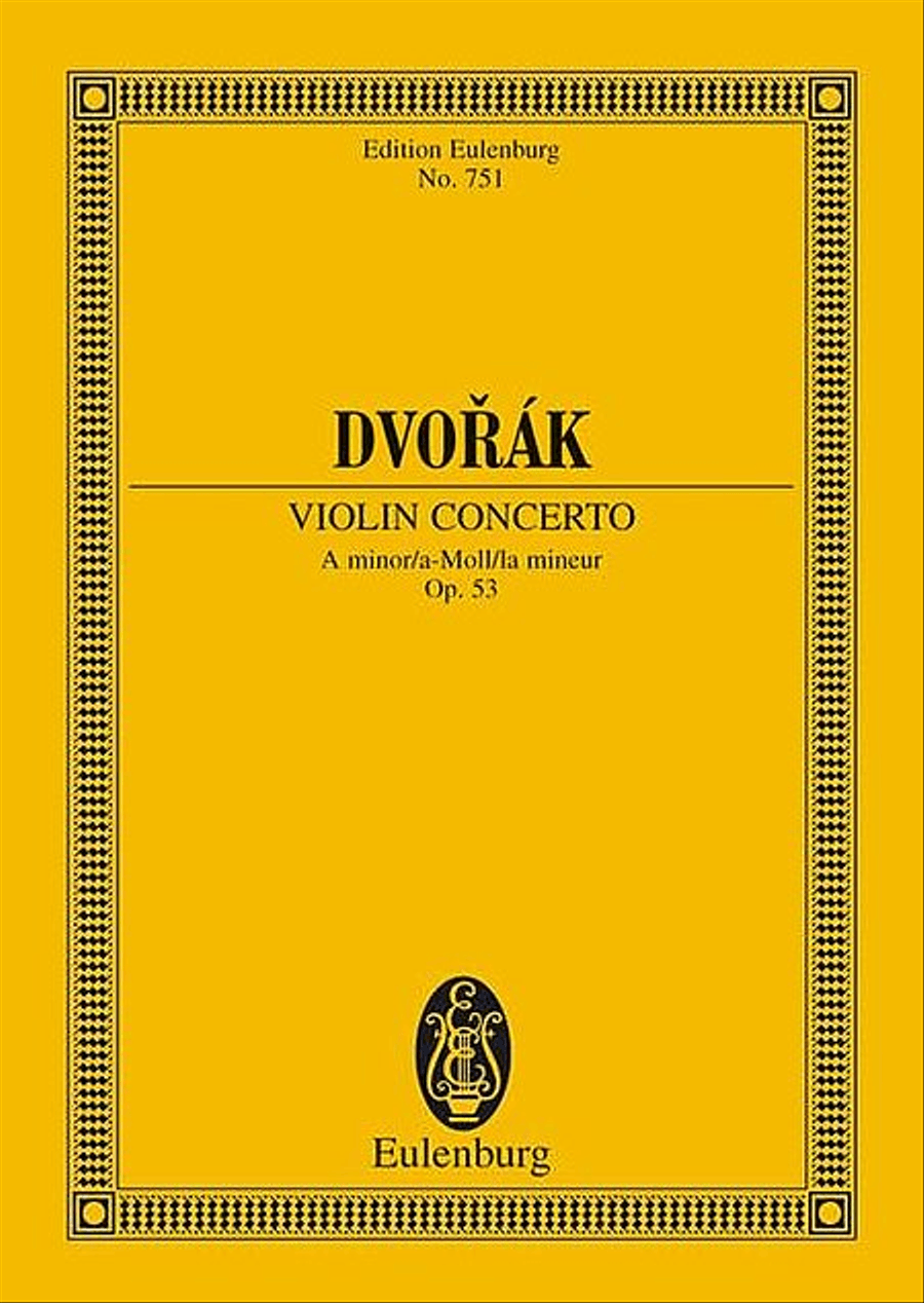 Violin Concerto in A Minor, Op. 53 Violin Solo scores gallery preview page 1
