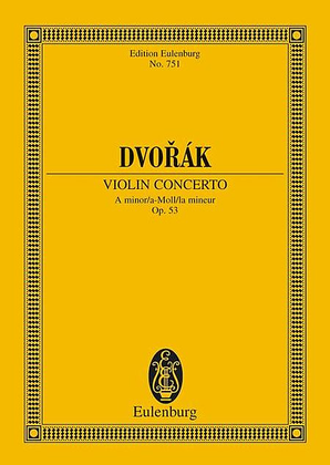 Book cover for Violin Concerto in A Minor, Op. 53