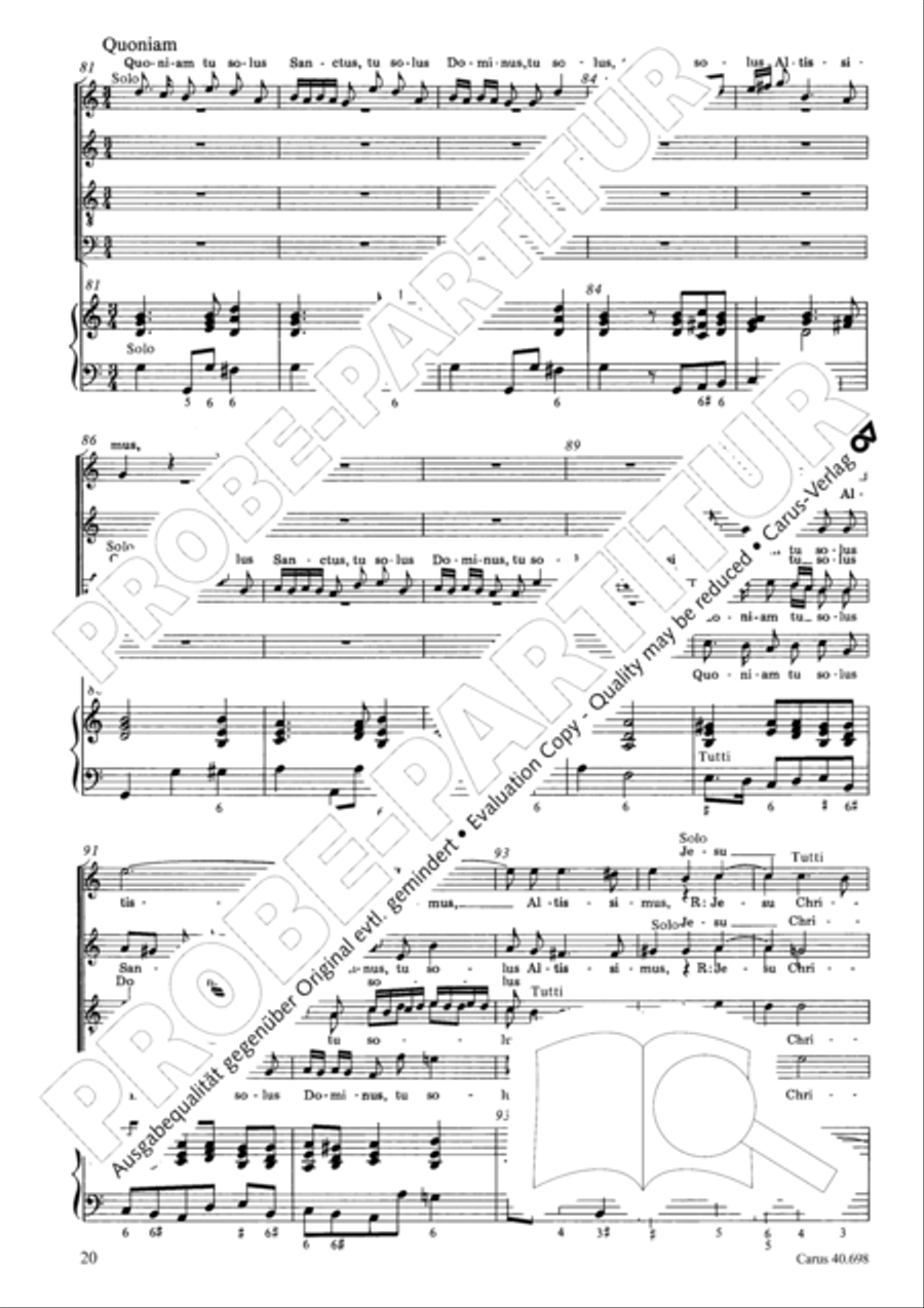 Messa breve SSATB scores gallery preview page 21