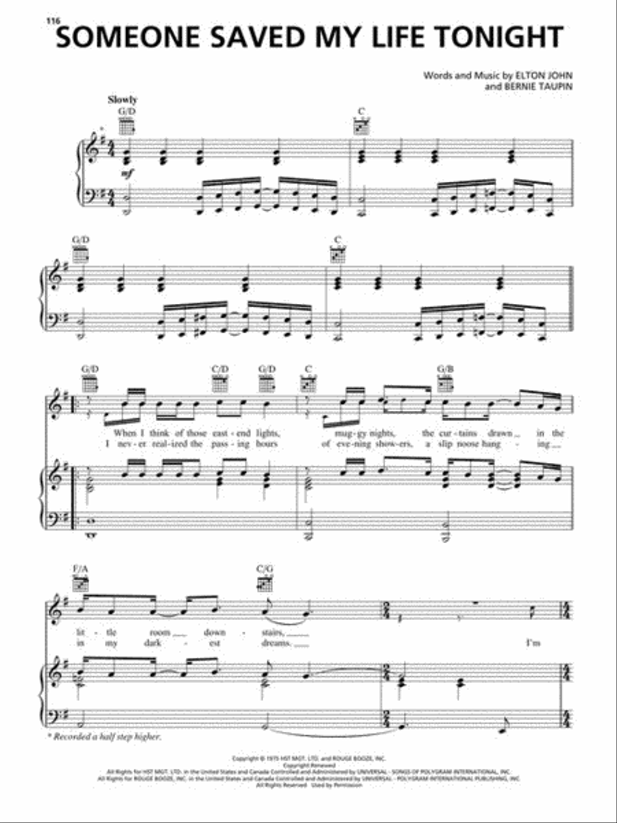Elton John - Greatest Hits, 2nd Edition Piano, Vocal, Guitar scores gallery preview page 7