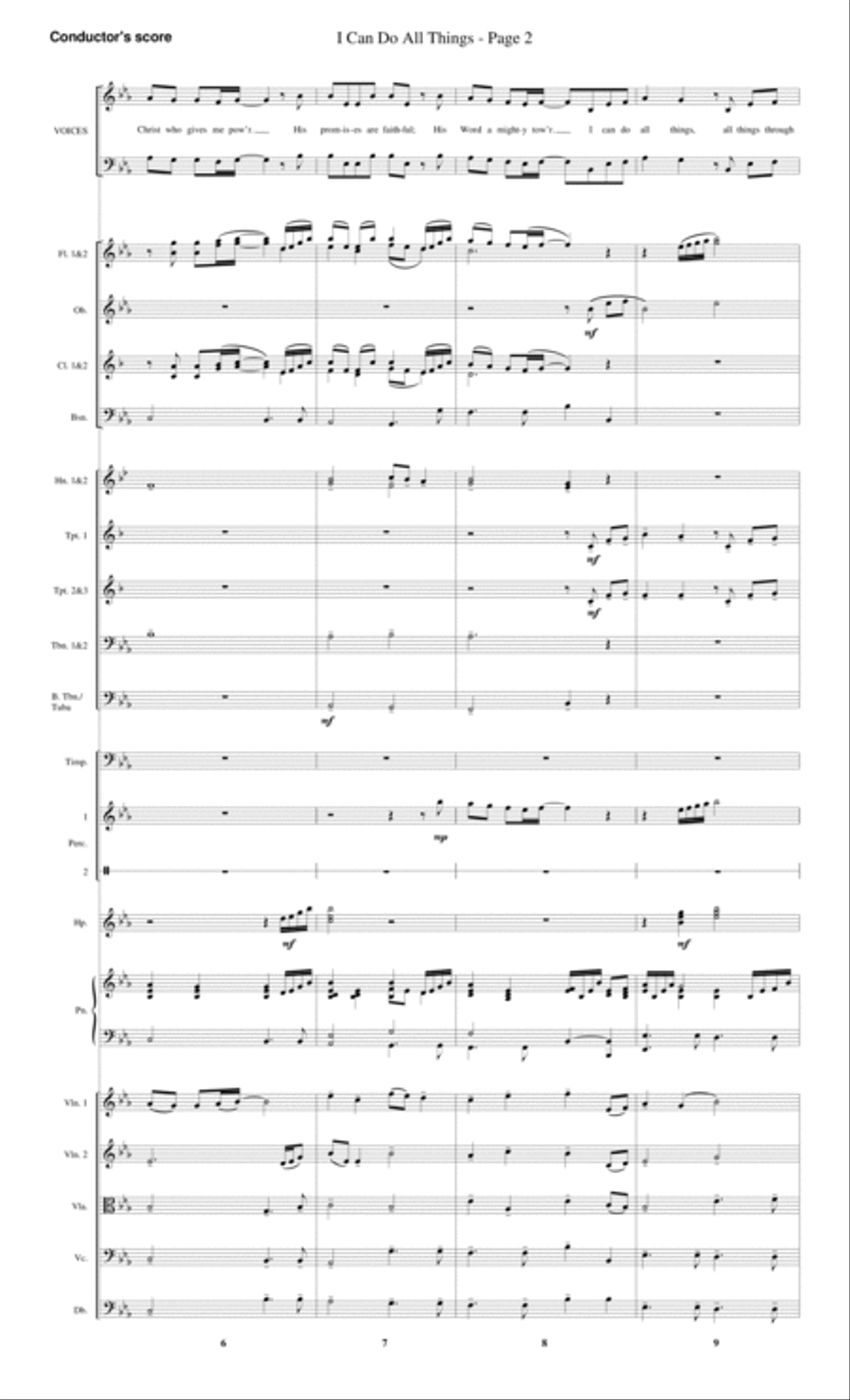 I Can Do All Things - Score Choir scores gallery preview page 2