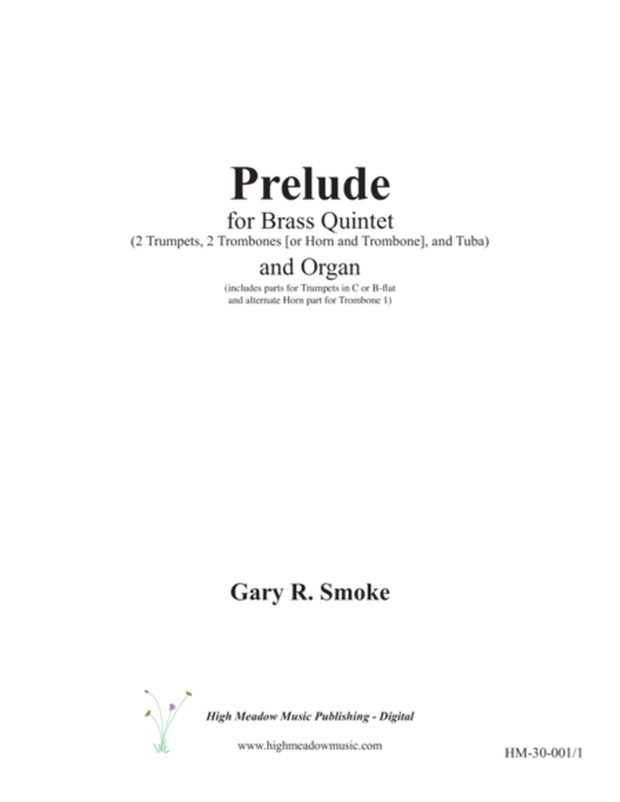 Prelude for Brass Quintet and Organ image number null