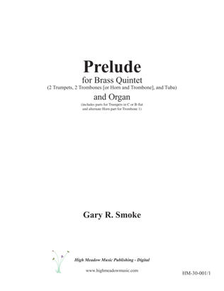 Book cover for Prelude for Brass Quintet and Organ