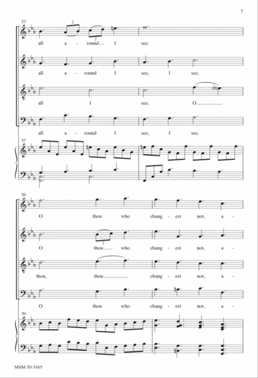 Abide with Me Divisi scores gallery preview page 6