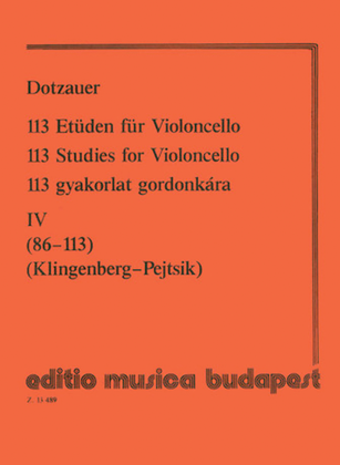Book cover for 113 Studies - Volume 4