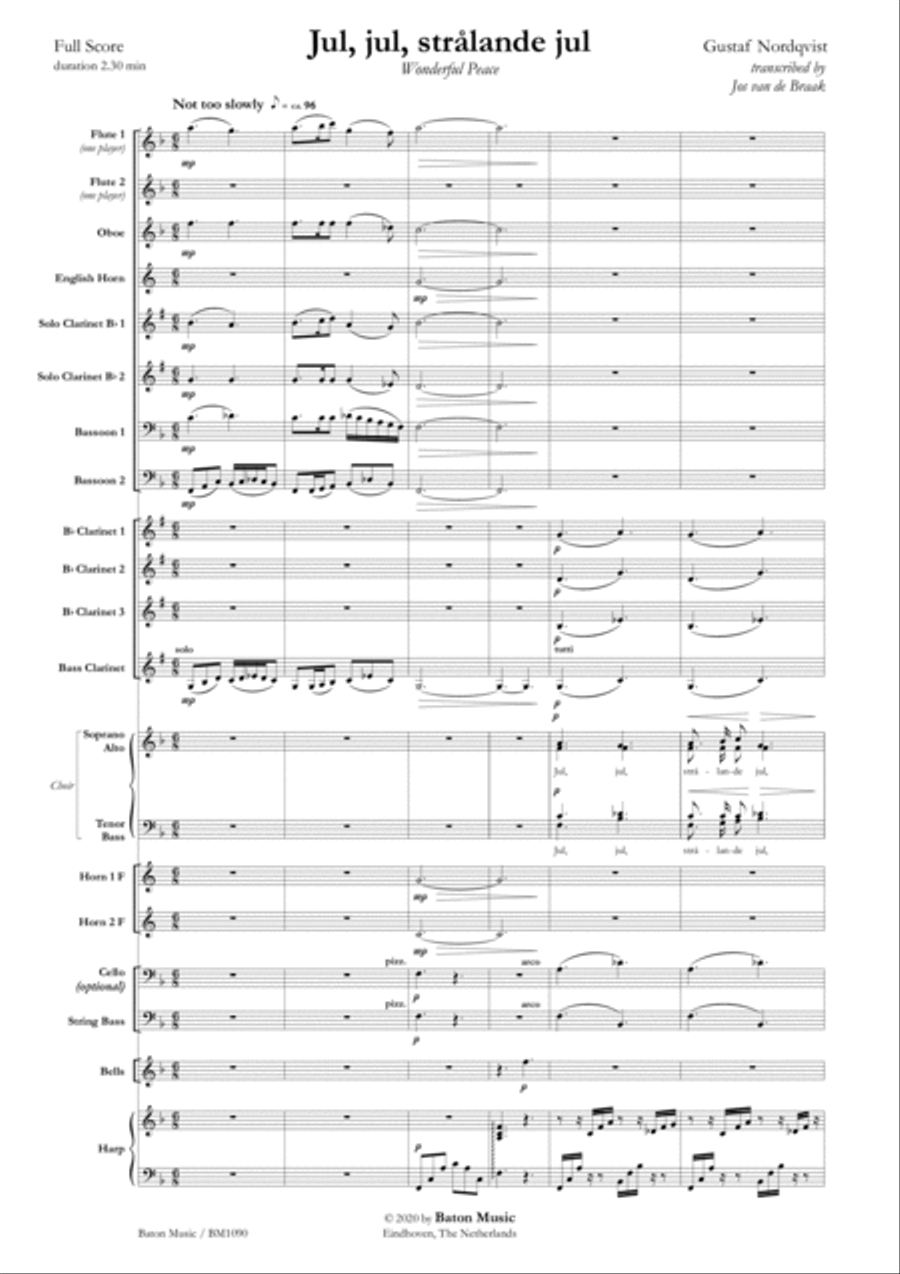 Jul, jul, strålande jul Jul, jul, strålande jul Choir scores gallery preview page 2