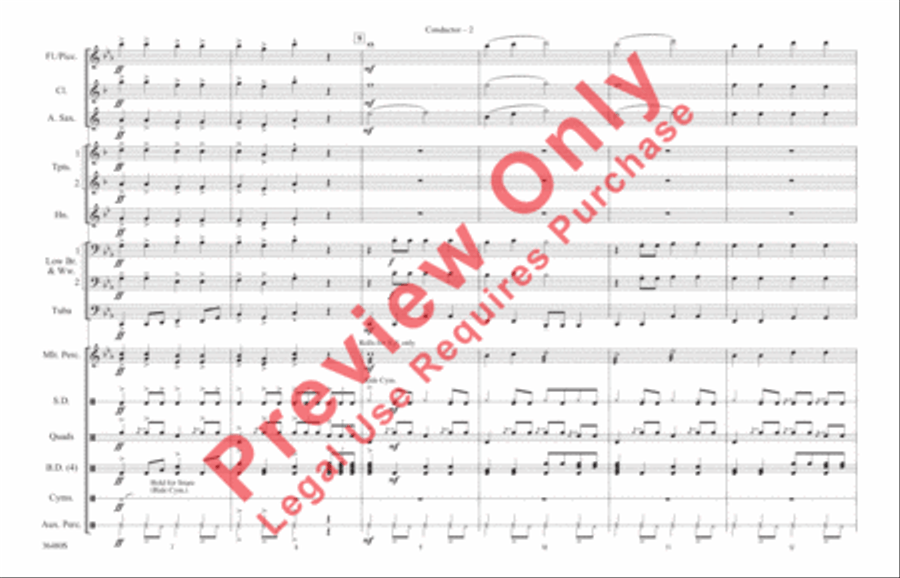 Holiday Holiday Marching Band scores gallery preview page 3