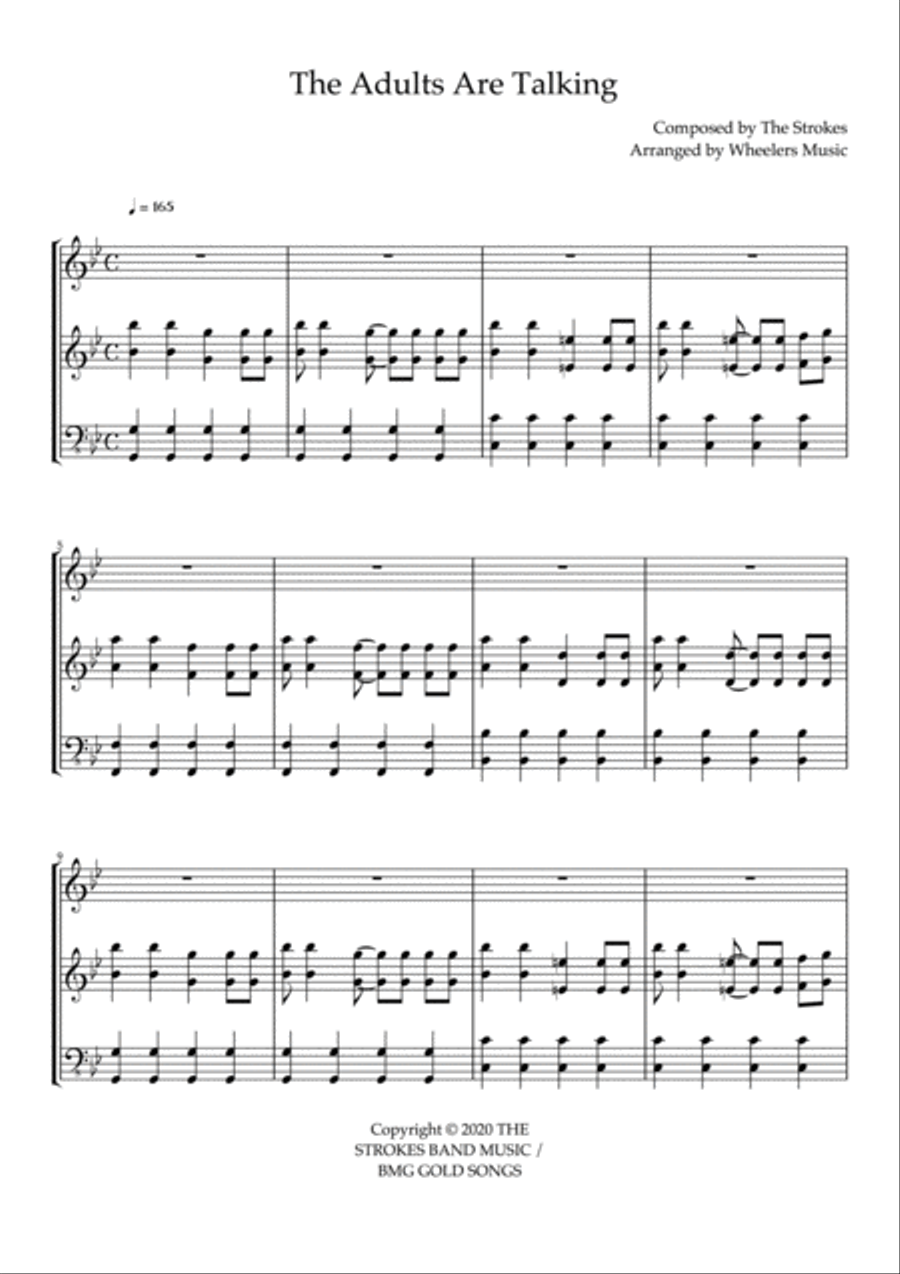 The Strokes Easy Piano scores gallery preview page 2